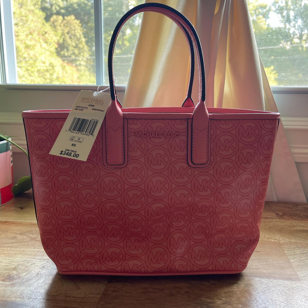 NWT Michael Kors hot pink mini tote bag Jodie Small. Depop