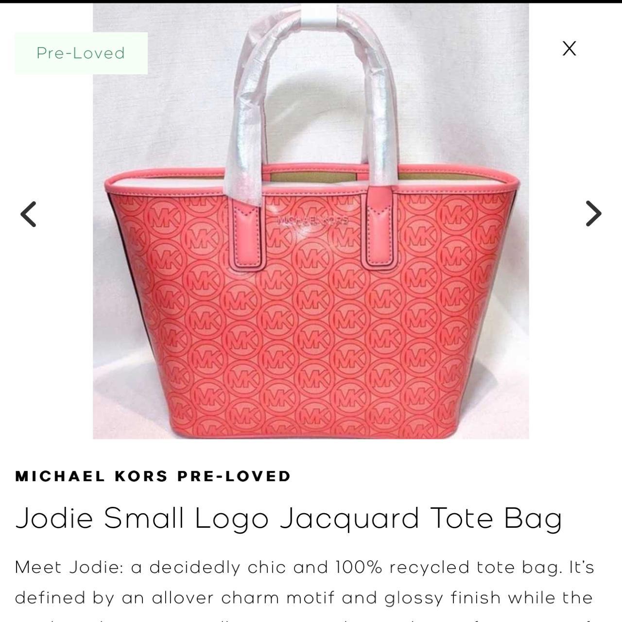 NWT Michael Kors Pink buy Jodie Small Logo Jacquard Tote Bag