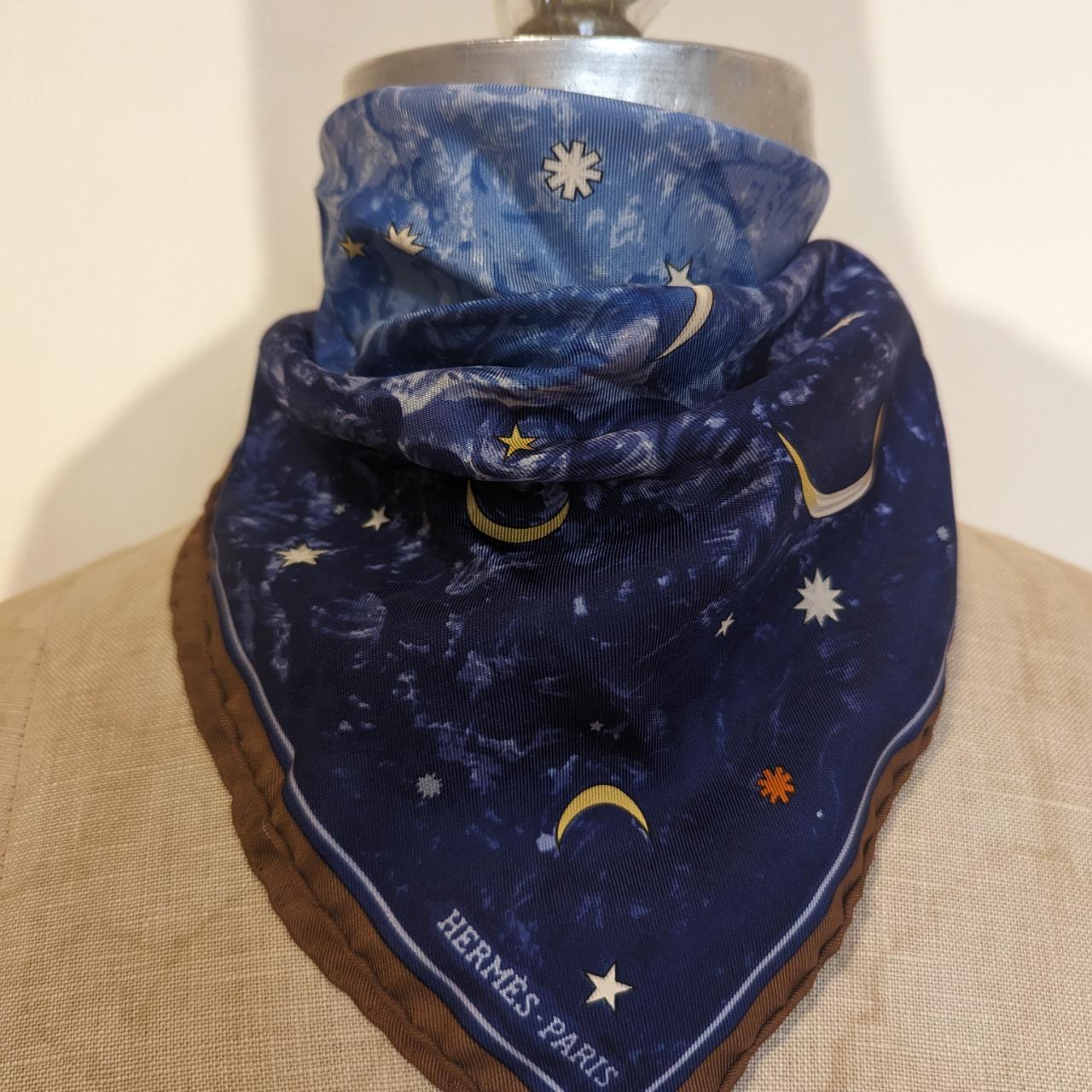 HERMES Petit Carre scarf l'Annee des Etoiles silk | Depop