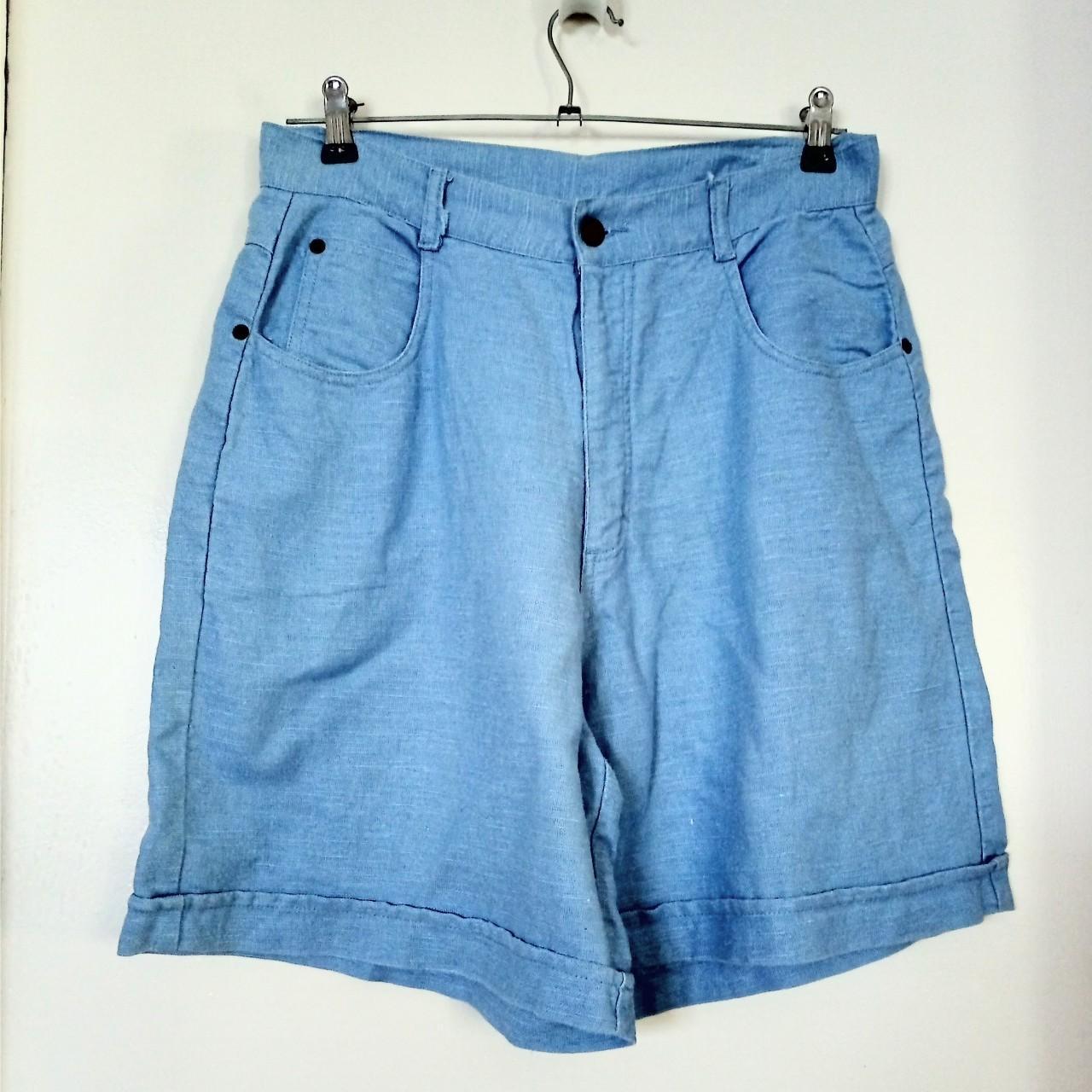 Vintage Leisure by Rockmans high waist denim shorts.... - Depop