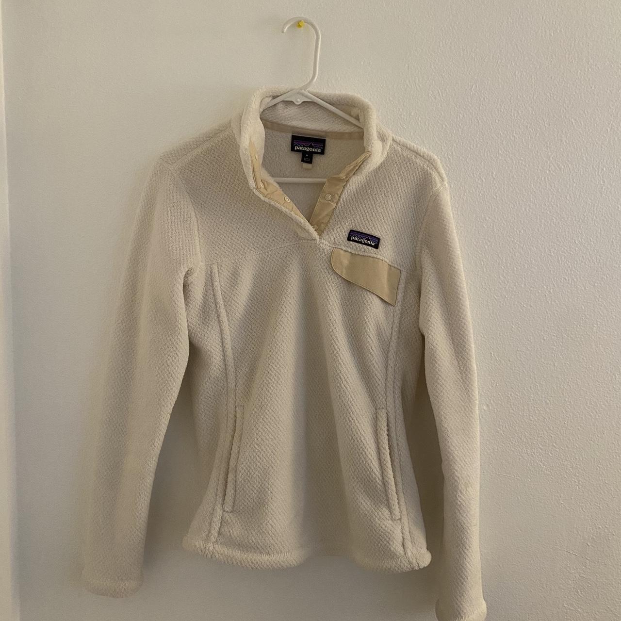 fuzzy patagonia jacket size M, used but great... - Depop