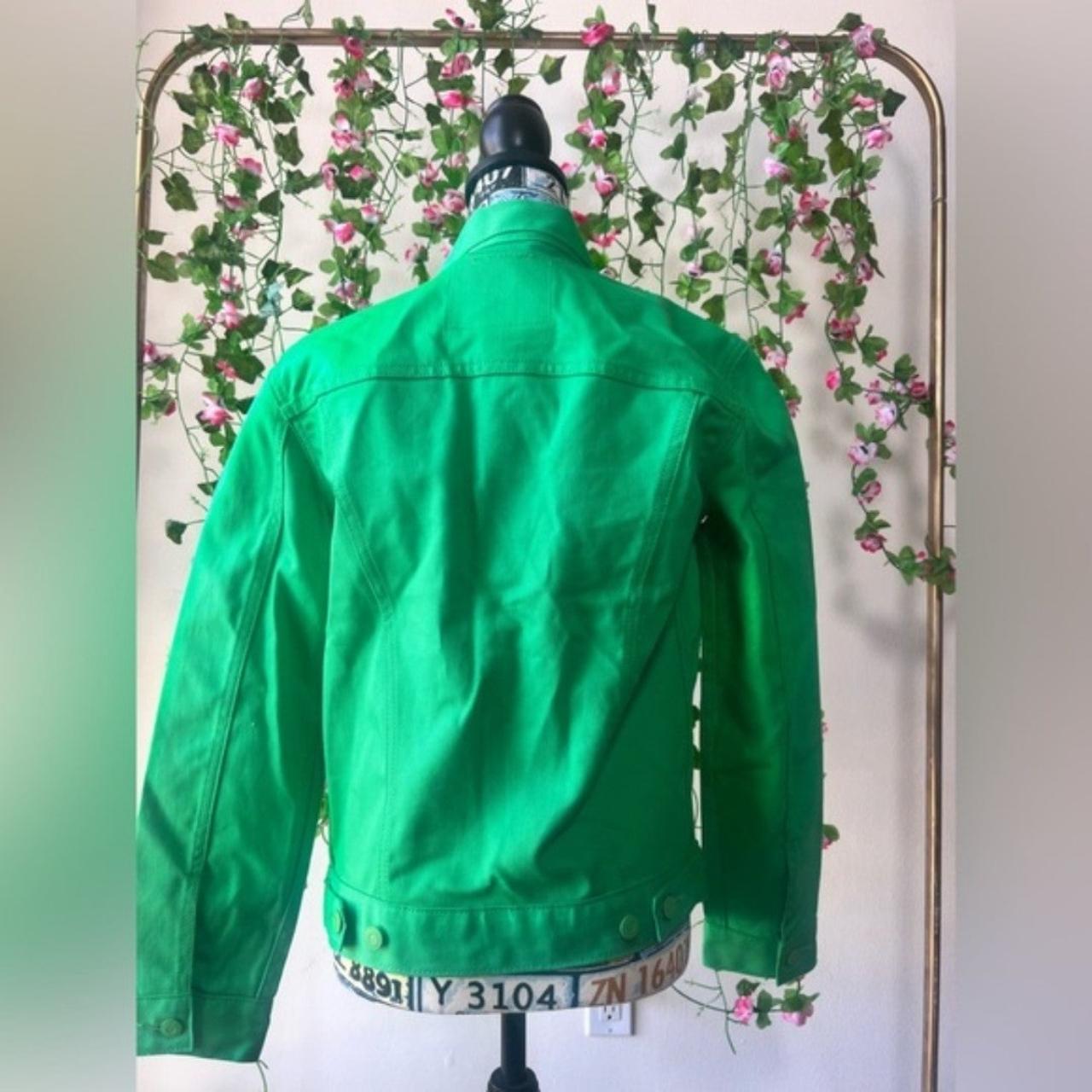 Levi's neon 2024 green trucker jacket