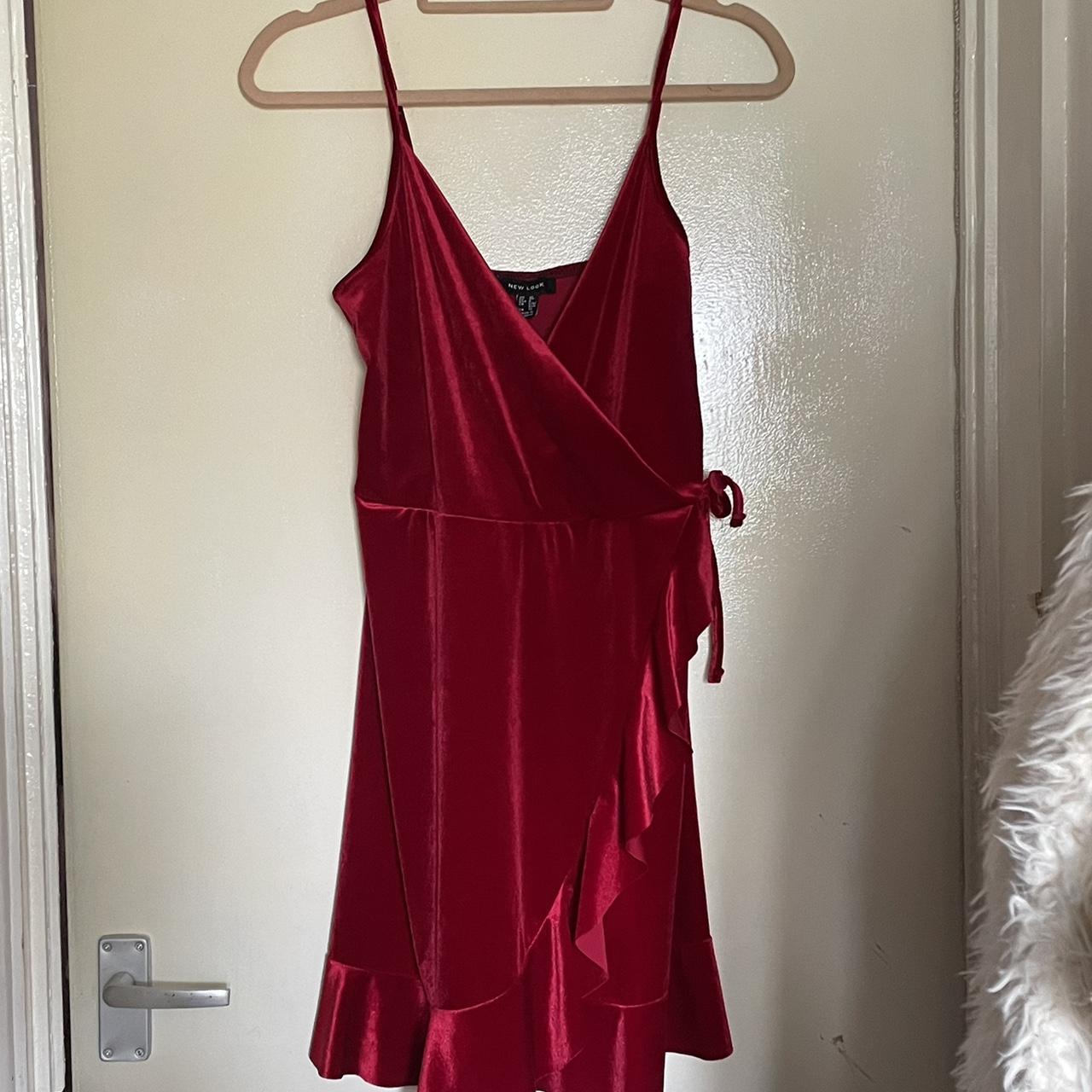 Red Velvet Dress Partydress Velvetdress Depop