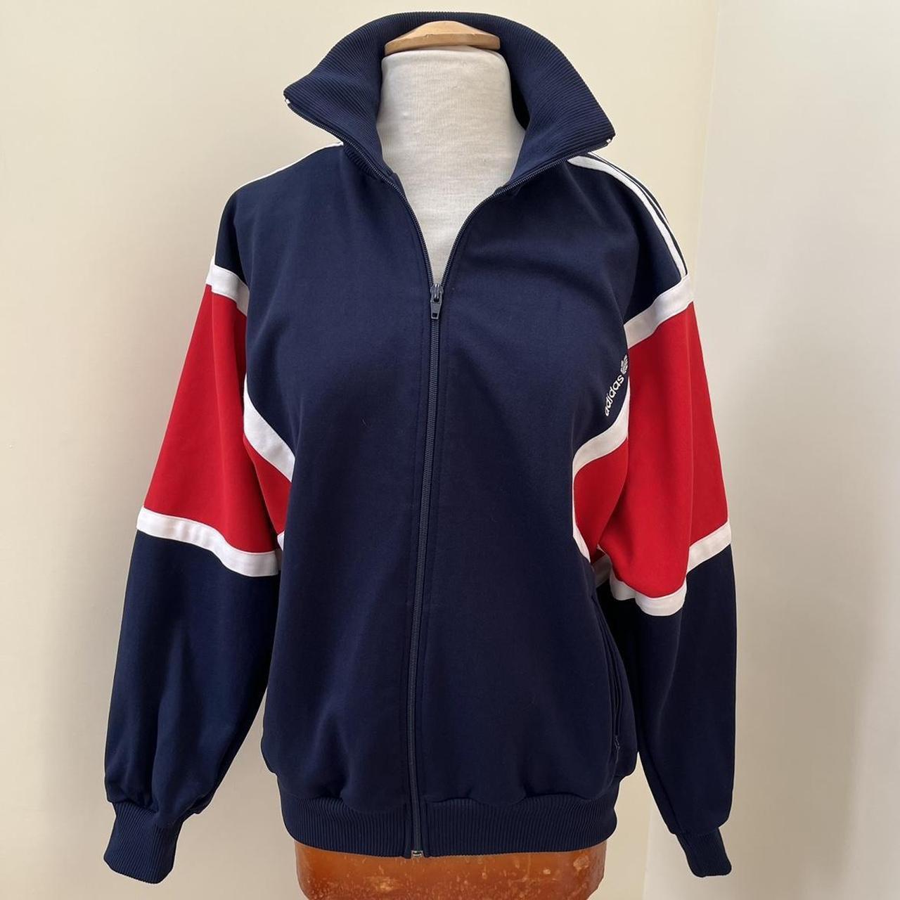 Vintage Adidas sweatshirt jacket circa 1980's Depop