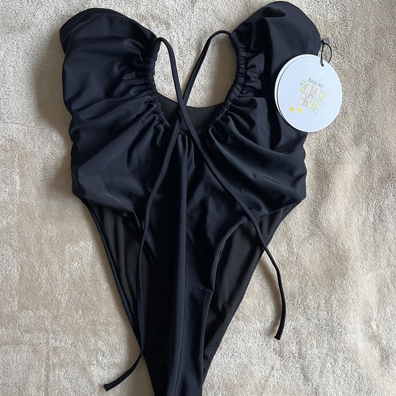 Princess Polly Fern One Piece Black Size 10 Brand... Depop