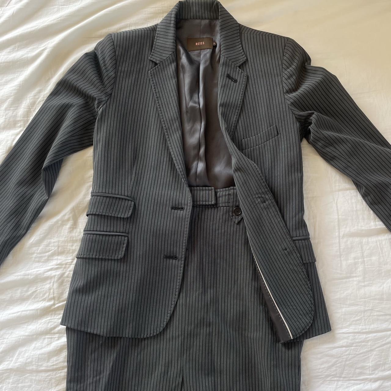 Reiss matching pinstriped suit Lovely set Size... - Depop