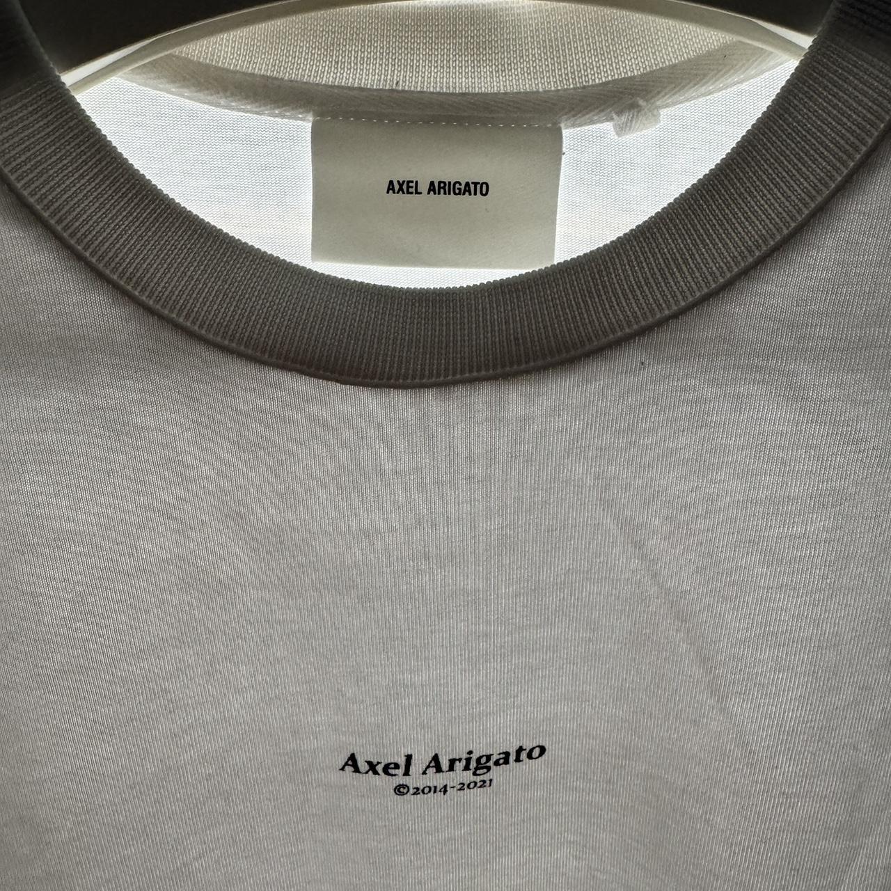 Axel Arigato Focus Logo TShirt White worn once!! Depop