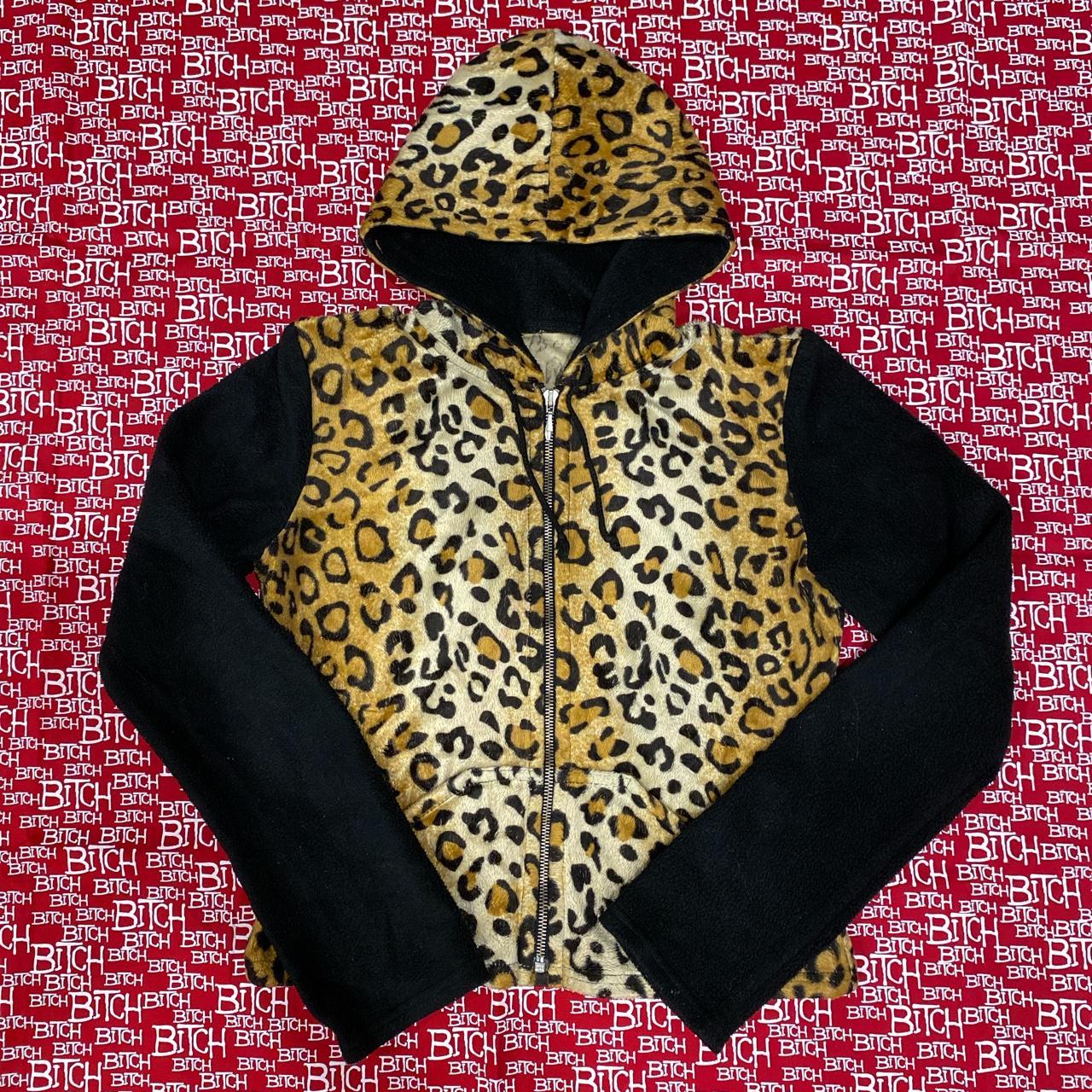 Leopard fur outlet hoodie