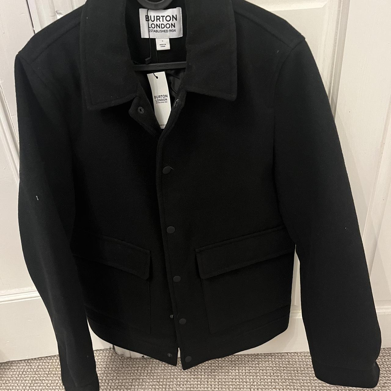 Burton London black wool jacket brand new with tags. Depop