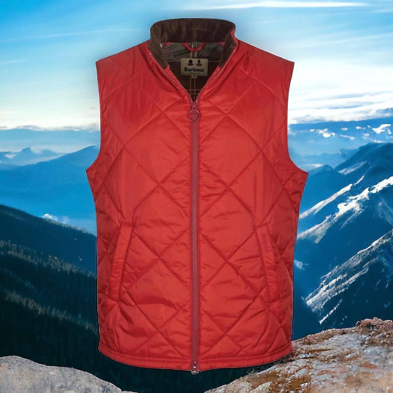 Barbour vest cheap mens red