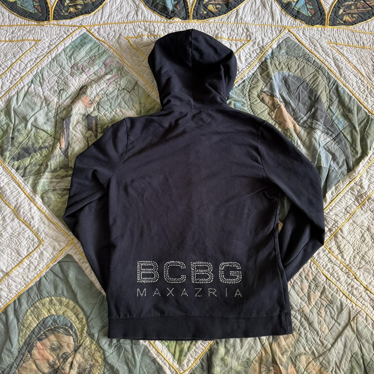 y2k black bbl zip up hoodie 🖤 hourglass effect - Depop