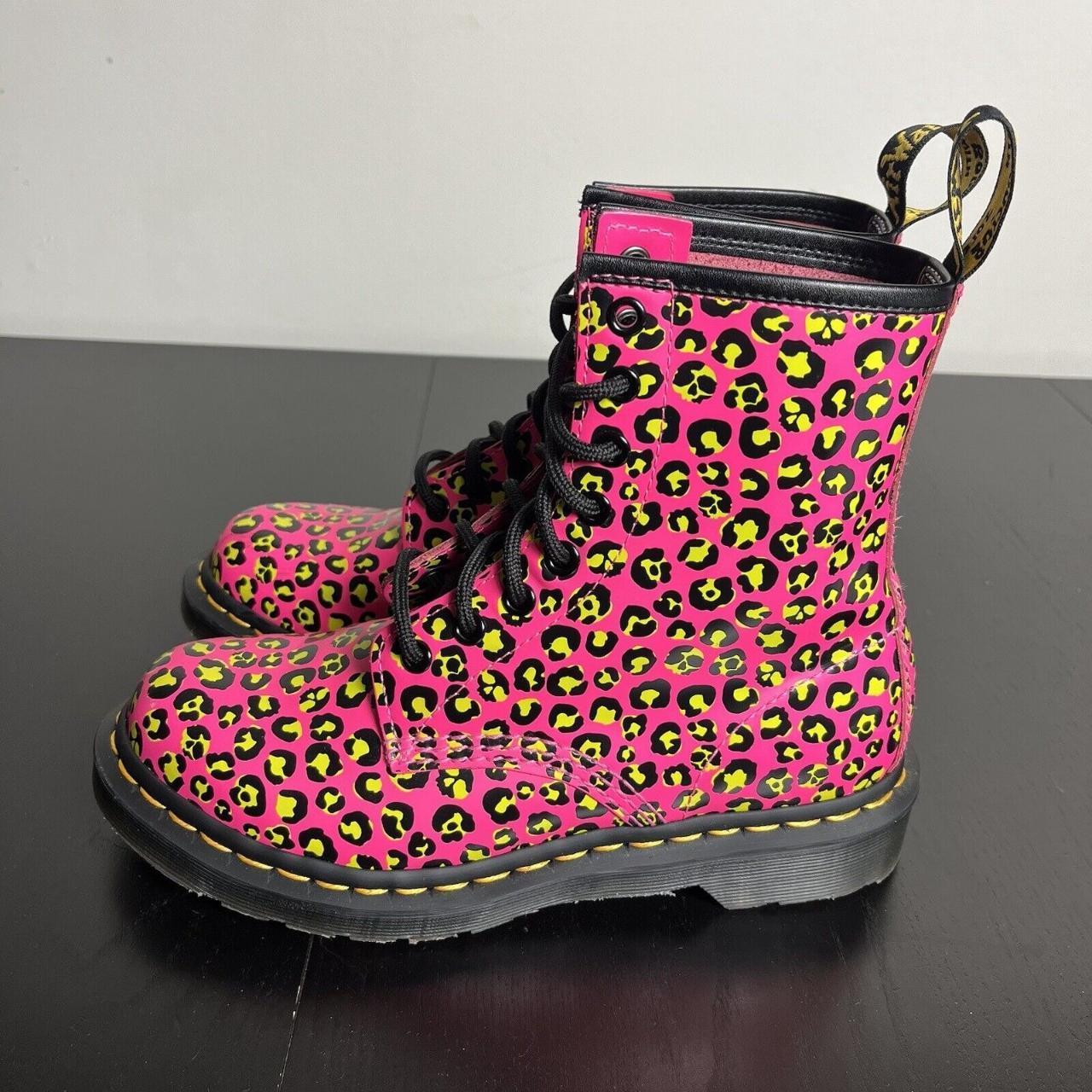 DR. MARTENS Womens Size 6 US EU 37 Neon Pink Leopard. Depop