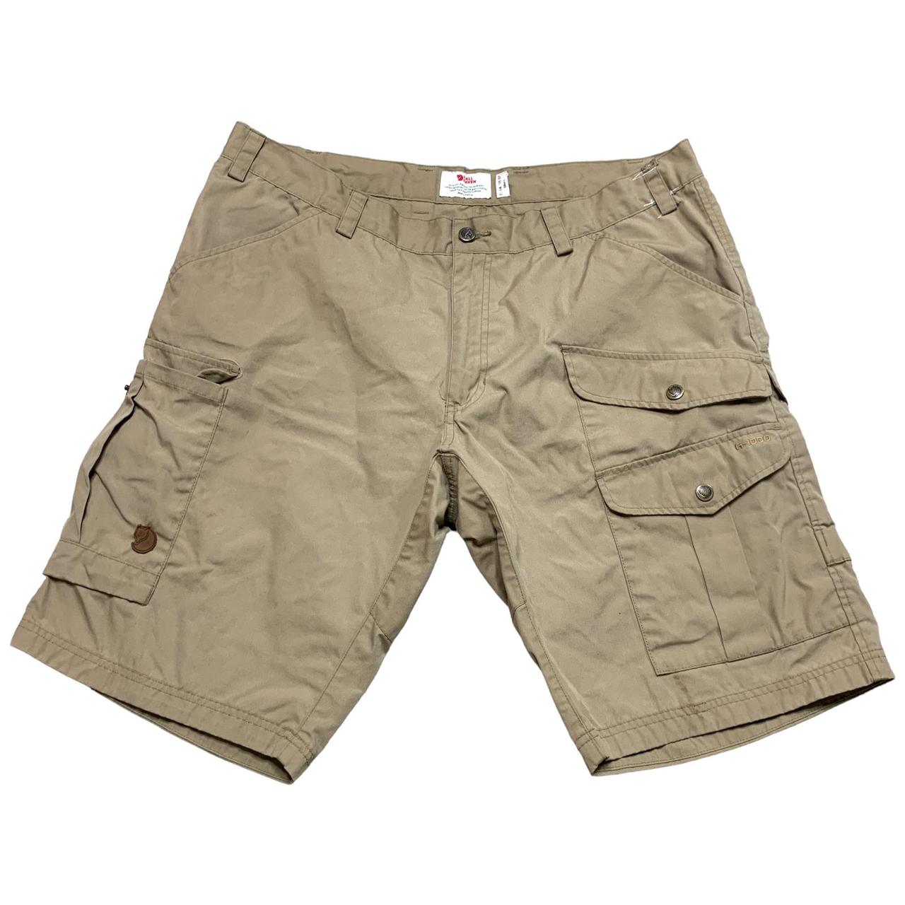 Fjallraven Khaki Cargo Utility Shorts Size... Depop