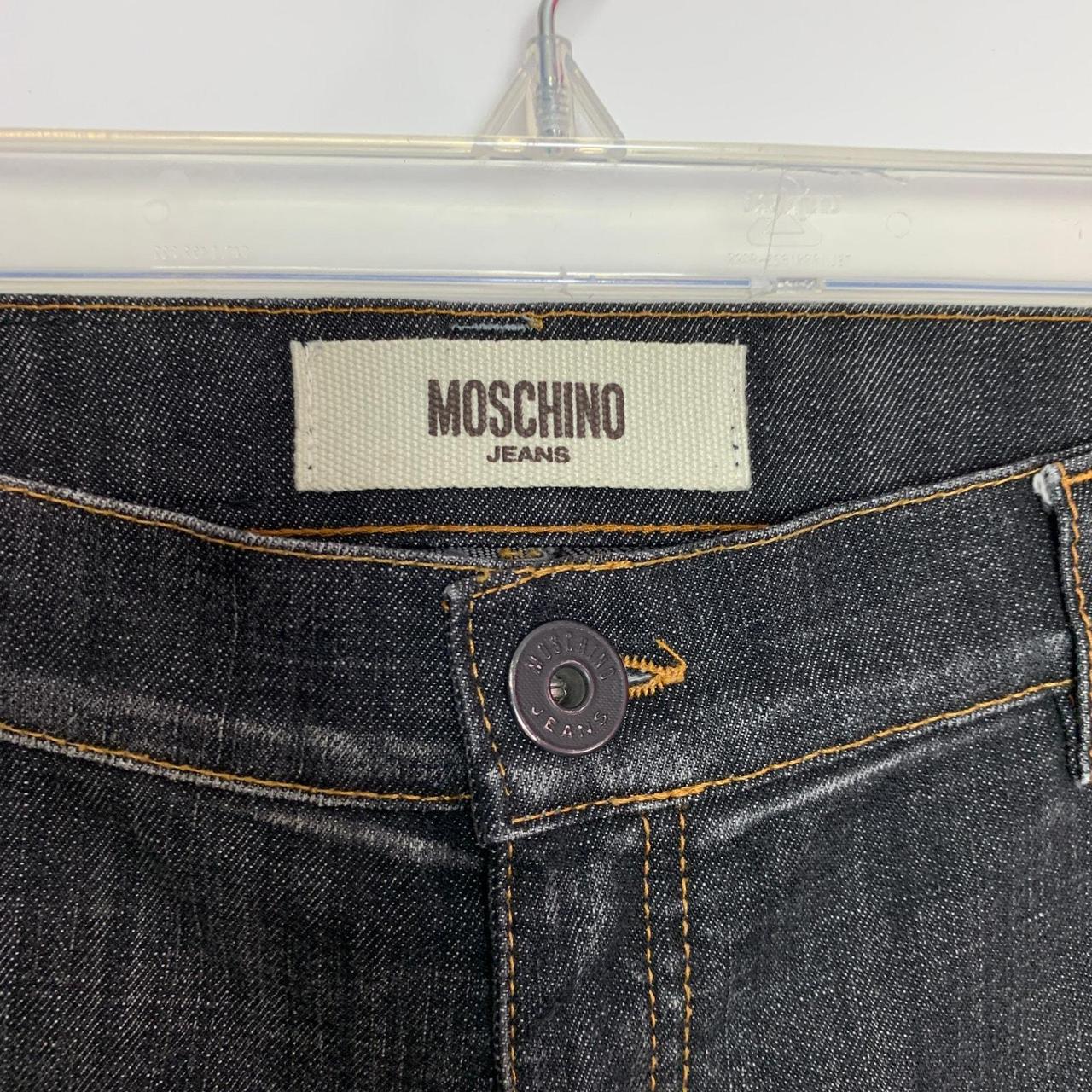 Moschino Black Wide Cuff Y2K hotsell Capri Denim Jeans Donna Size 10