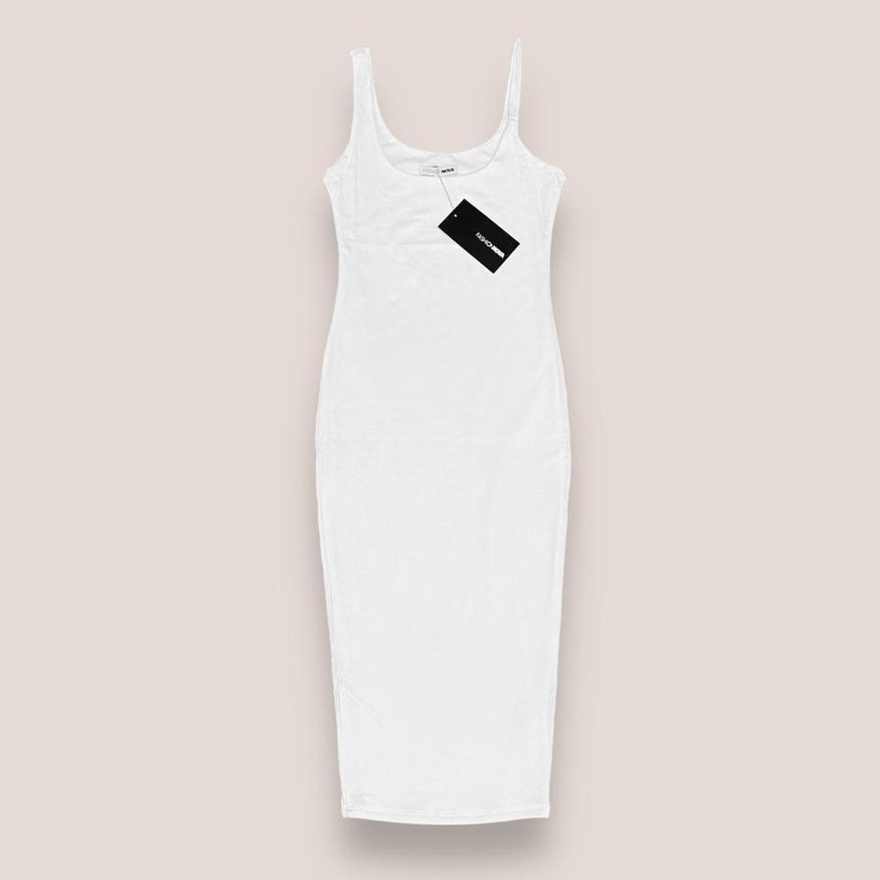 Fashion nova white bodycon dress best sale