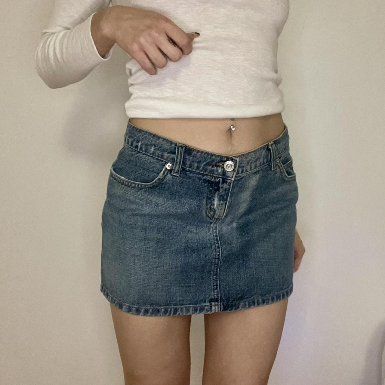 2000s Juicy Couture denim miniskirt Made in the | Depop 2000s Juicy Couture denim miniskirt Made in the | Depop