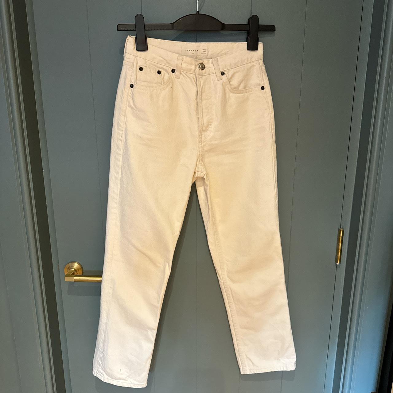 Topshop white editor jeans Depop