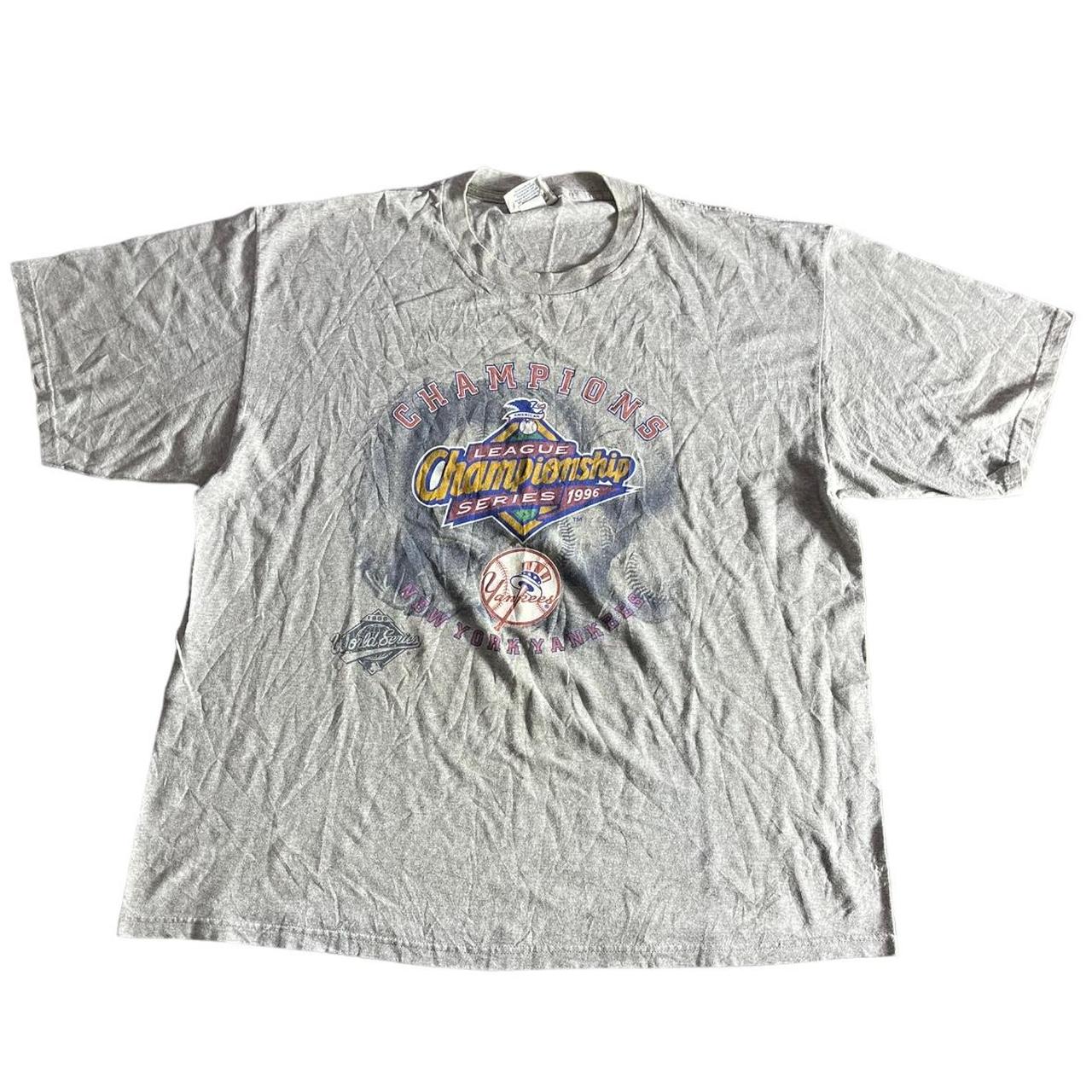 Vintage 1996 New York Yankees Shirt Men Large - Depop