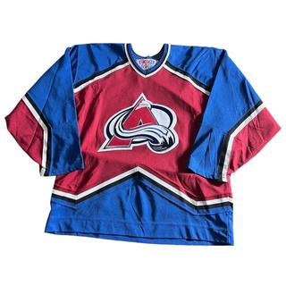 Vintage Colorado Avalanche Jersey Youth XL White 90s - Depop