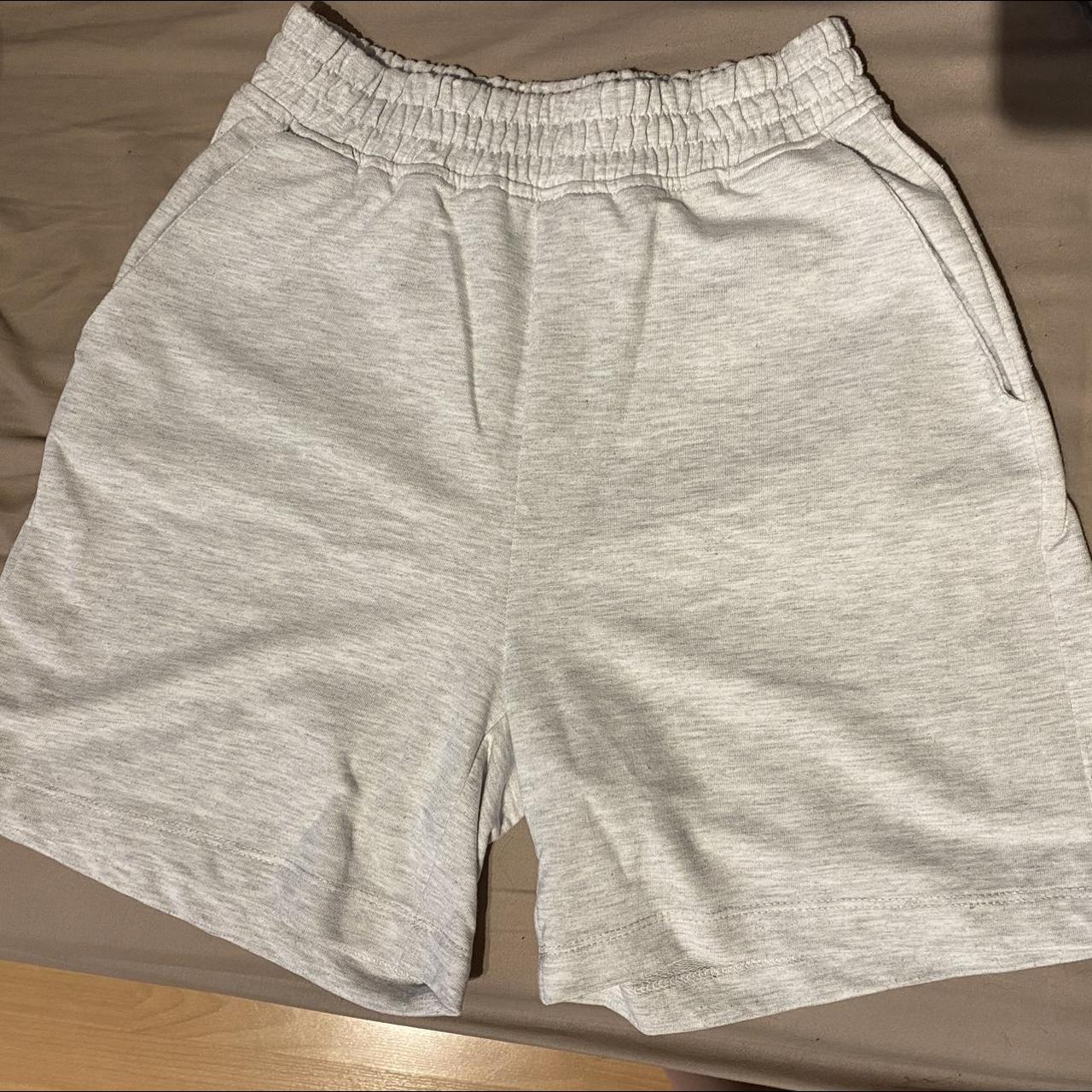 Primark light grey jogger shorts. In perfect... - Depop