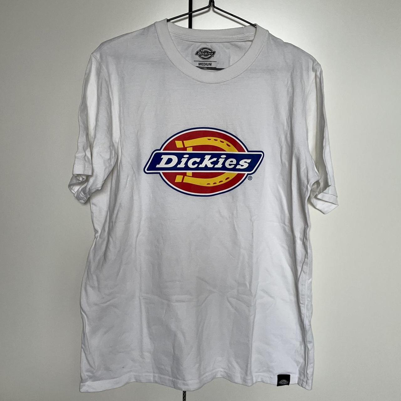 White Dickies icon logo short sleeve t-shirt Unisex... - Depop