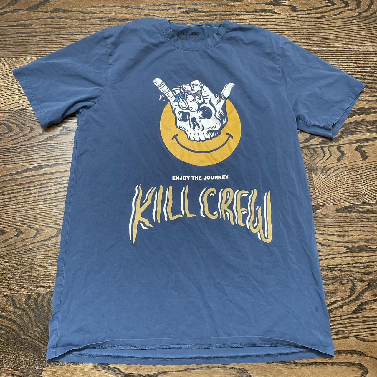 Blue Kill Crew Jiu Jitsu T Shirt Size Large Minor - Depop