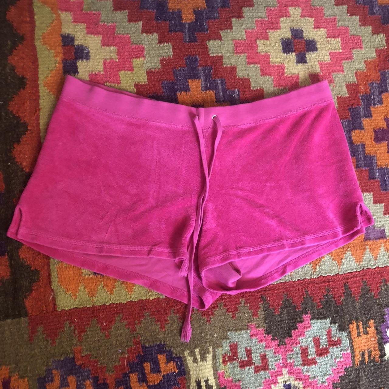 large vintage Juicy Couture shorts, terry cloth... - Depop