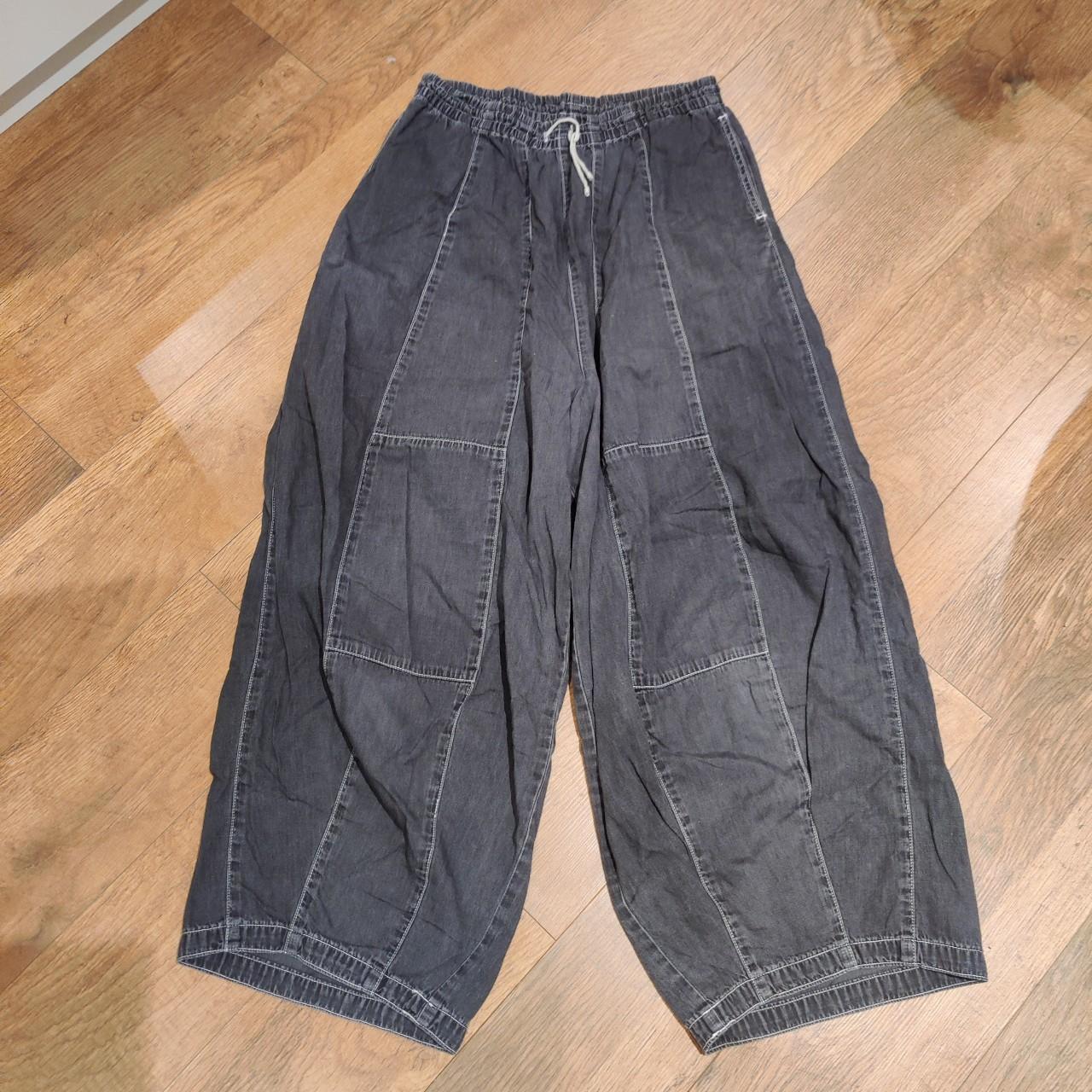 needles hd 6oz (lightweight) black denim trousers.... - Depop