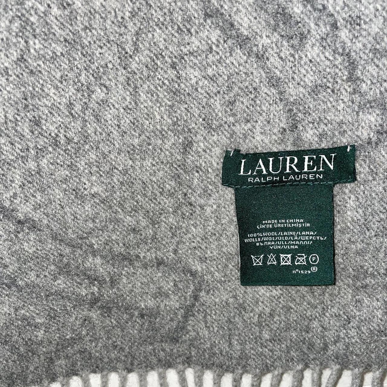 100% Authentic Grey Ralph Lauren Scarf Brand new... - Depop