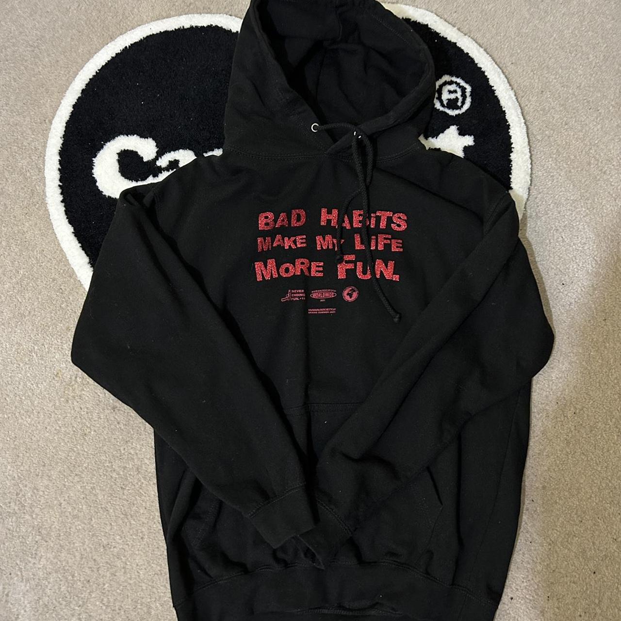 human society hoodie size m condition... - Depop