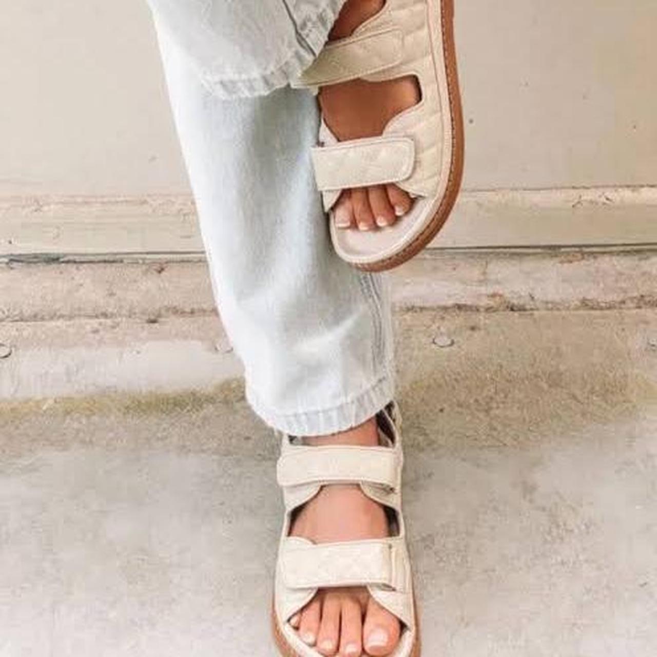 Tony Bianco Hiranni Vanilla Sheep Nappa Sandals Depop