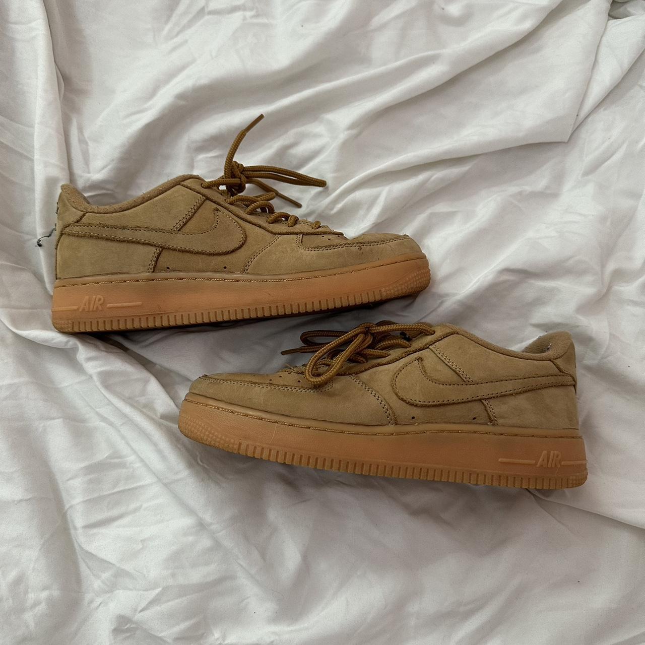 Wheat Air Force 1 low. Worn but no noticeable signs... - Depop