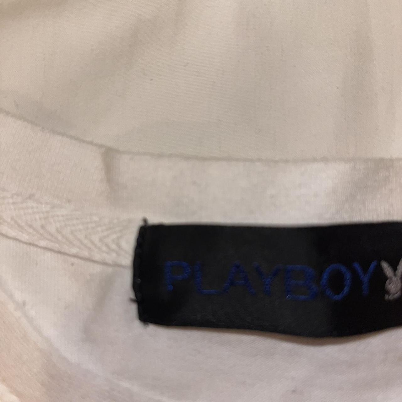 Playboy Women's White and Black Vests-tanks-camis | Depop