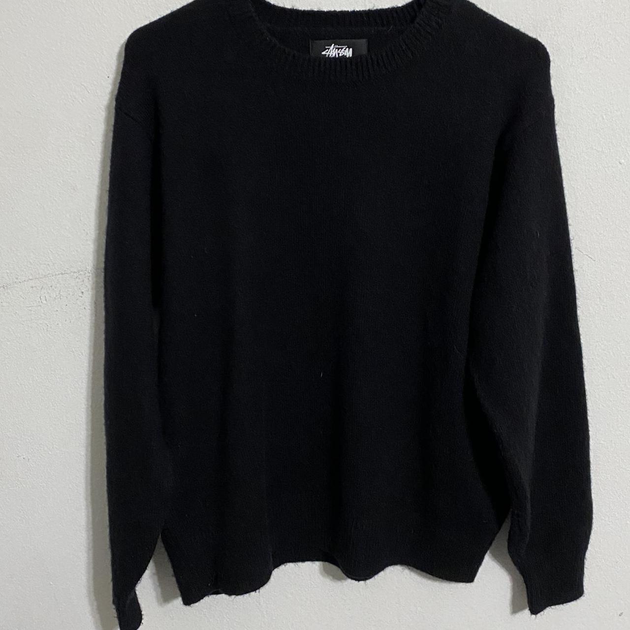 Stüssy Gothic Sweater Black Mens Small New/ Without... - Depop