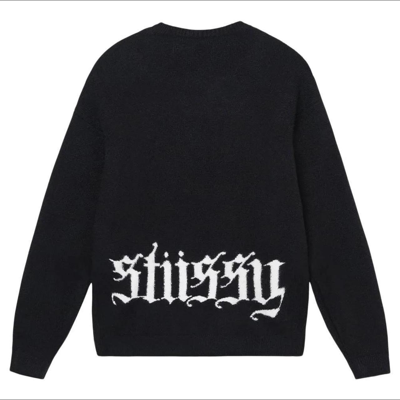 Stüssy Gothic Sweater Black Mens Small New/ Without... - Depop