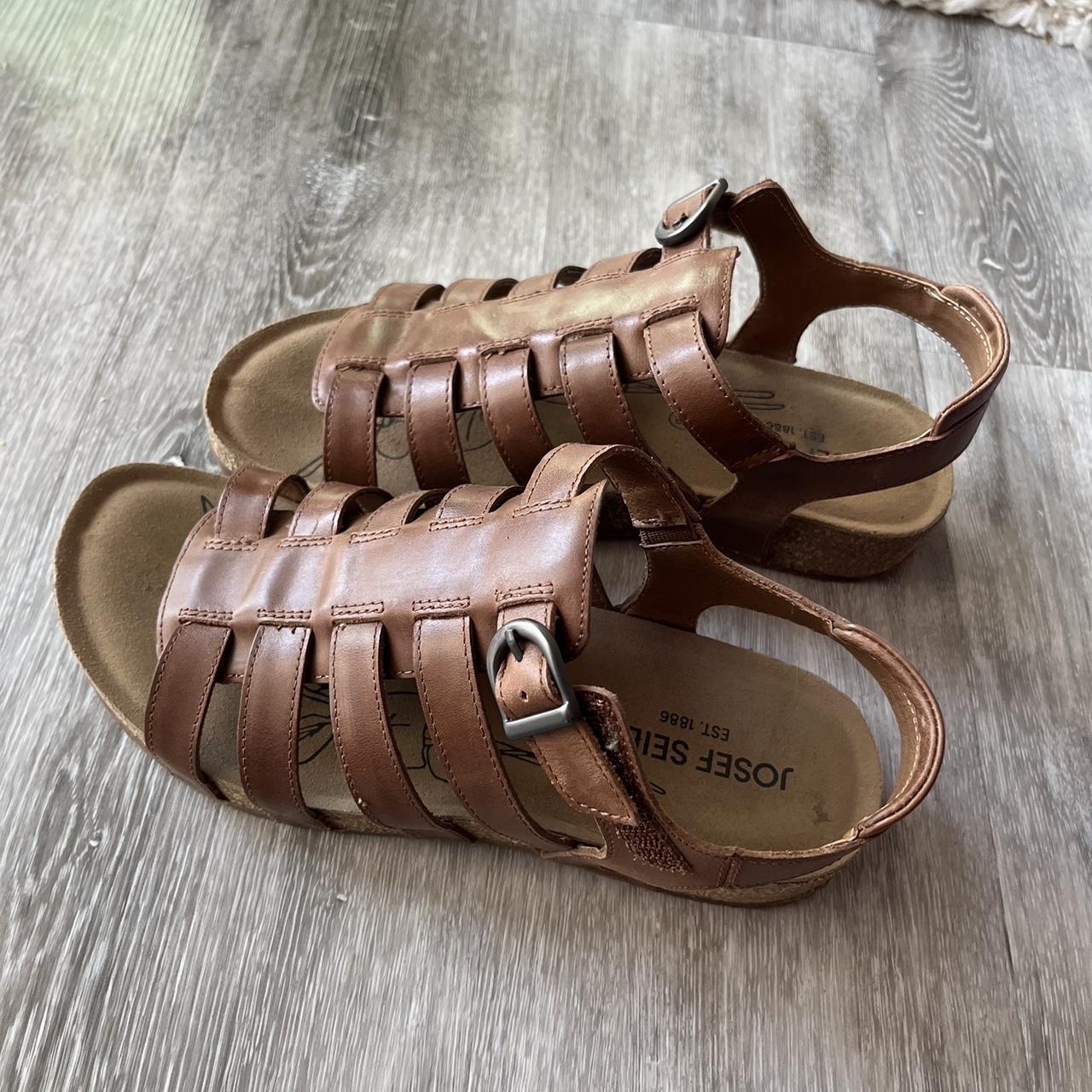 brown sandals- josef seibel tonga 81, only worn | Depop brown sandals- josef seibel tonga 81, only worn | Depop