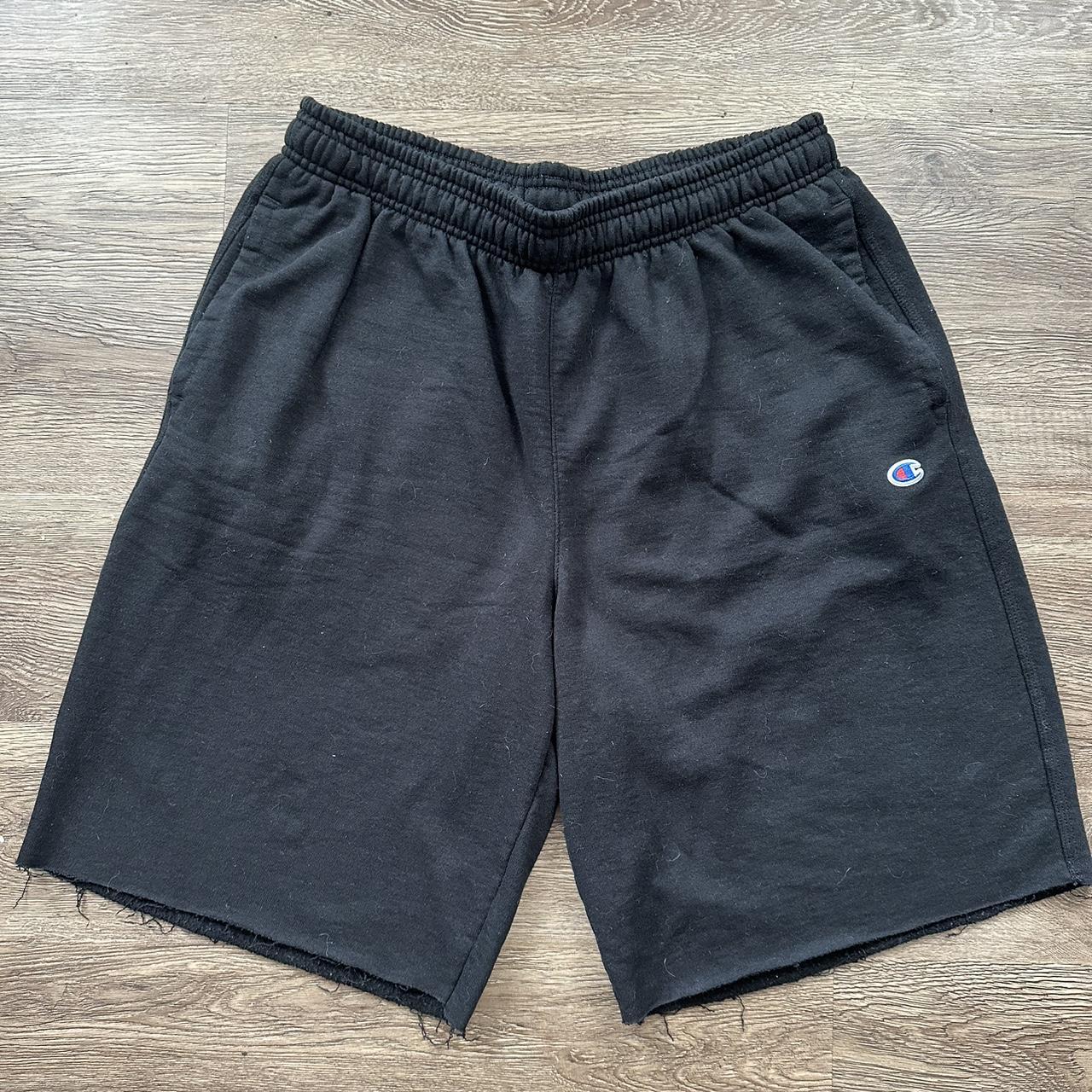 Men’s Black Champion Cut Off Shorts Size xl No... Depop