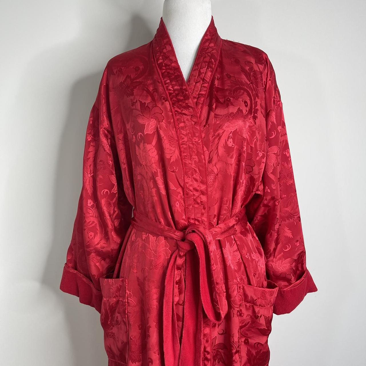 Victoria's Secret Women's Red Robe Depop
