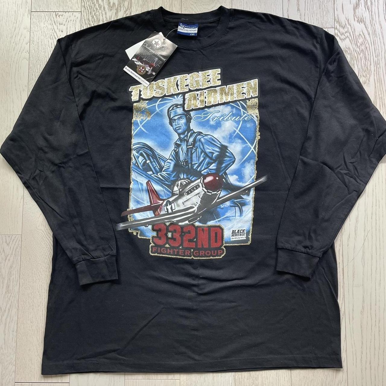 VINTAGE sale TUSKEGEE AIRMEN DOUBLE SIDED GRAPHIC TEE