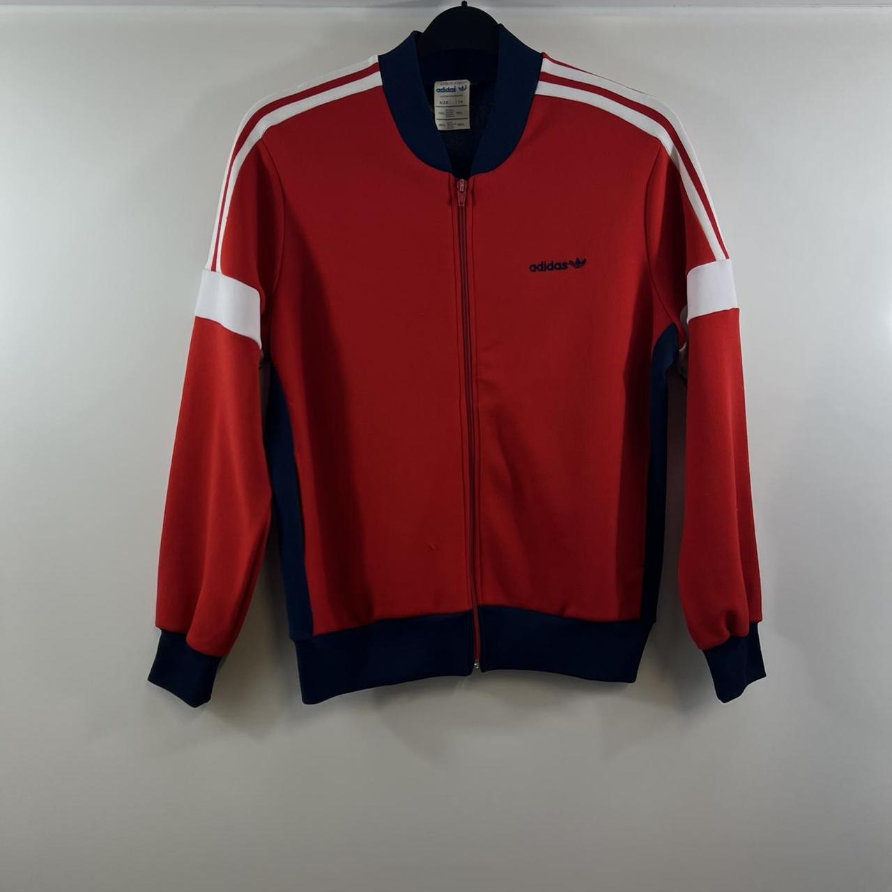 Adidas’s Track Football Jacket 1980’s Adults Medium... - Depop