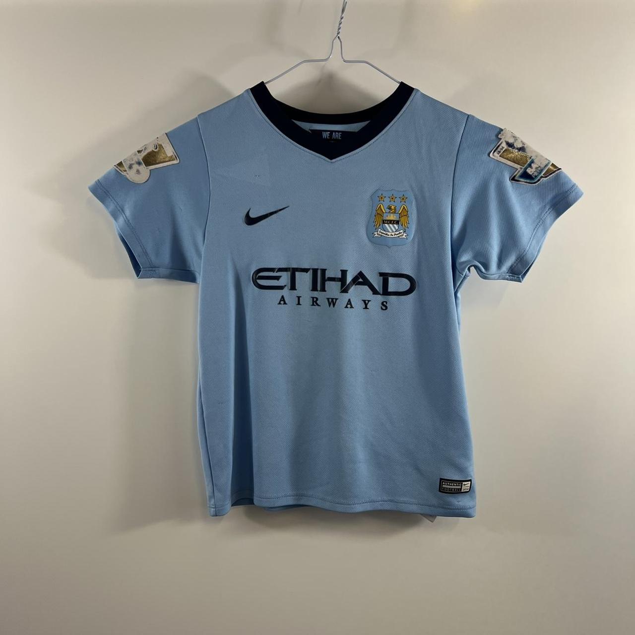 Manchester City Dzeko 10 Football Shirt 2014/15... - Depop