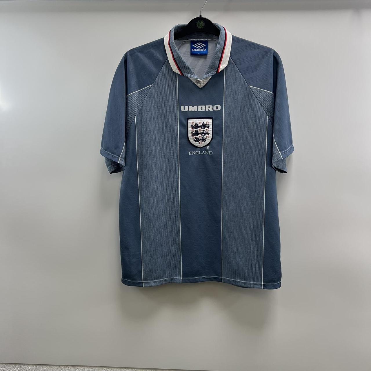 England Away Football Shirt 1995/96 Adults XL Umbro... - Depop