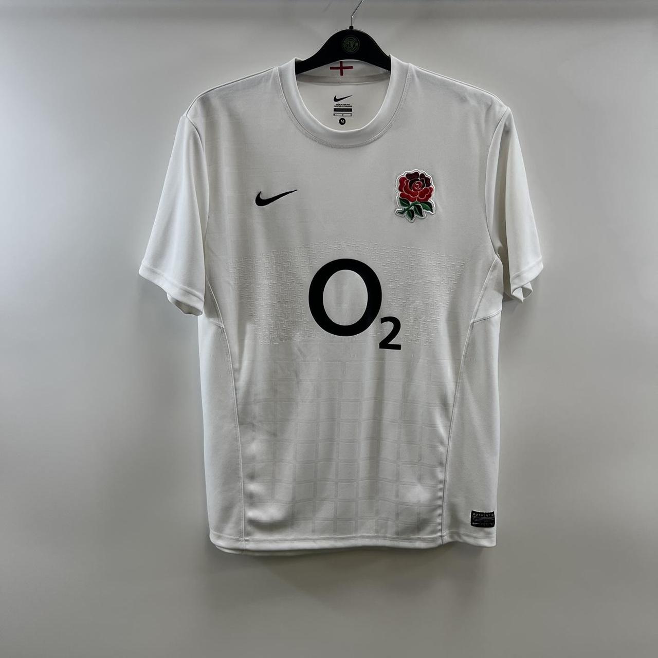 England Home Rugby Shirt 2011/12 Adults Medium Nike... - Depop