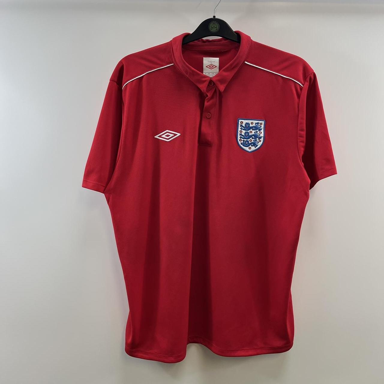 England Polo Football Shirt 2010/11 Adults XXL Umbro... - Depop