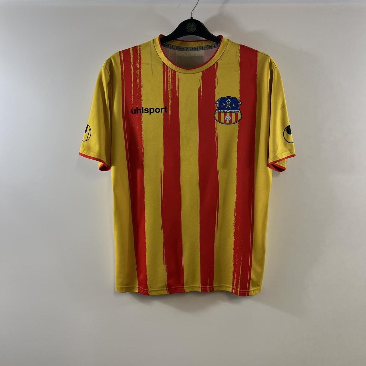 UE Sant Andreu Matchworn Home Football Shirt 2014/16... - Depop
