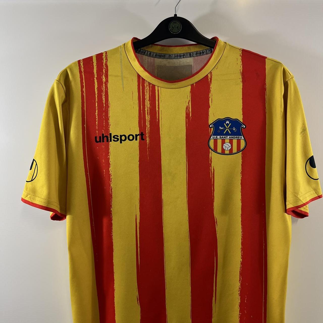 UE Sant Andreu Matchworn Home Football Shirt 2014/16... - Depop