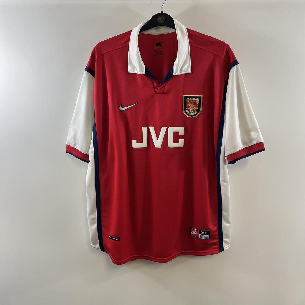 Arsenal Home Football Shirt 1998/99 Adults XL Nike | Depop