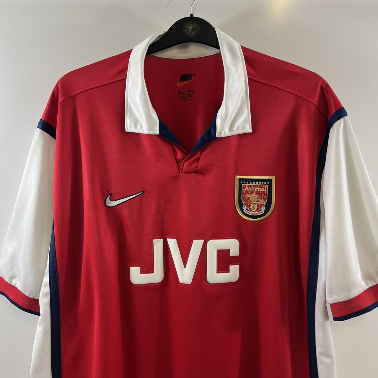Arsenal Home Football Shirt 1998/99 Adults XL Nike | Depop
