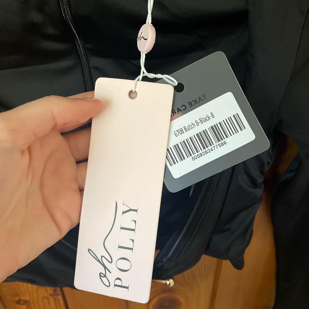 Oh Polly Meava top Black long sleeve crop top Size... Depop