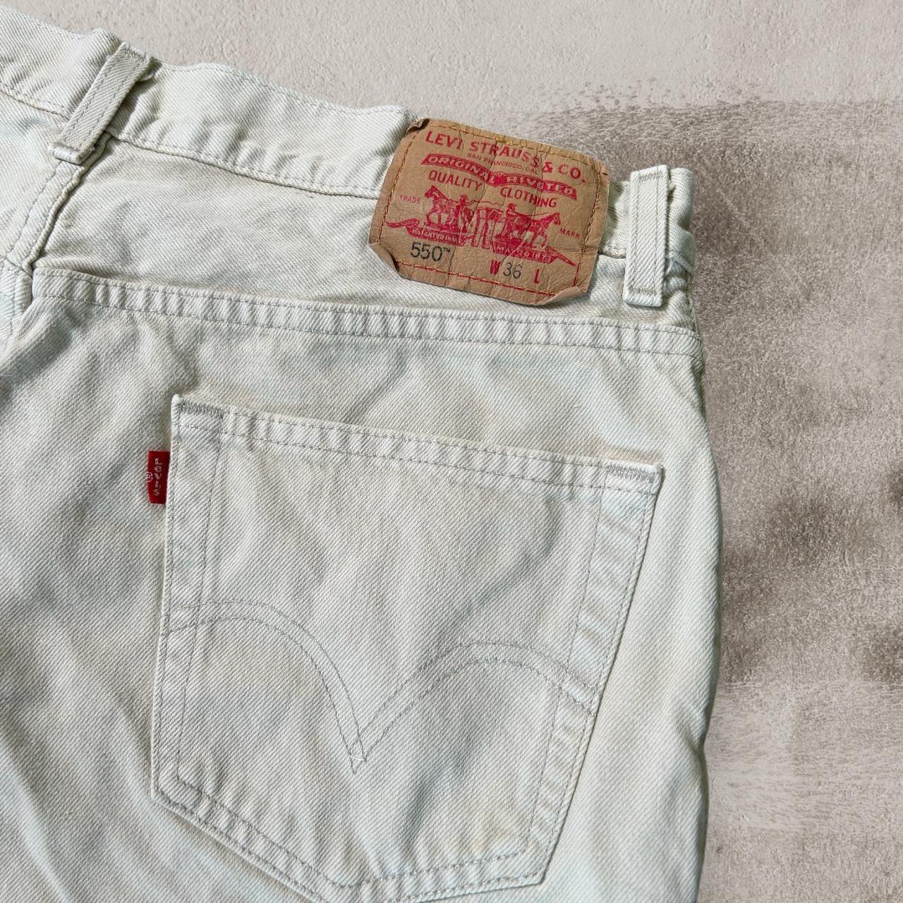 Vintage cream Levis 550 paper tag Jorts! 🏷️ Size:... - Depop